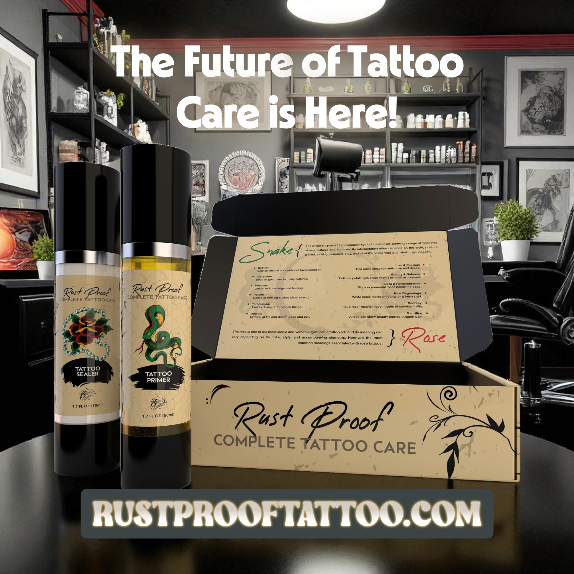 Rust Proof Complete Tattoo Care Kit